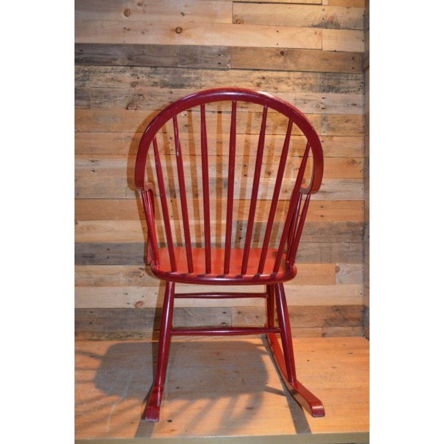 Edsby Verken schommelstoel rood Zweden-4