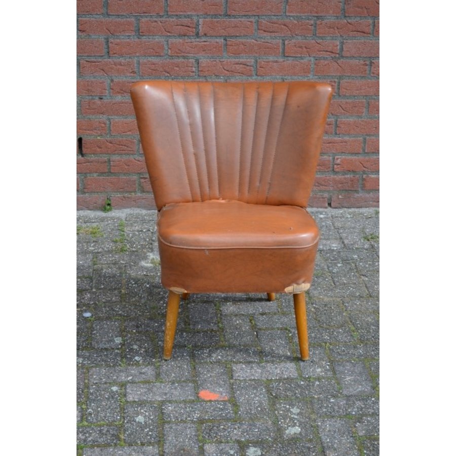 Vintage cocktail stoeltje met opknapwerk-2