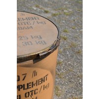 thumb-Vintage kartonnen transport ton met multiplex deksel-2