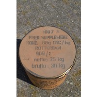 thumb-Vintage kartonnen transport ton met multiplex deksel-3