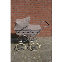 thumb-Retro kinderwagen met afneembare reiswieg-1