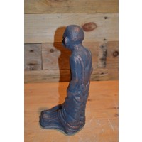 thumb-Betonnen tuinbeeld Opa Platvoet in oud brons-4