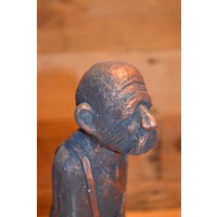 thumb-Opa Platvoet fantasiefiguur met grote voeten in oud brons-5