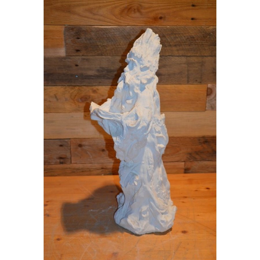 Vadertje Tijd betonnen beeld van een boom- of bosmannetje-4