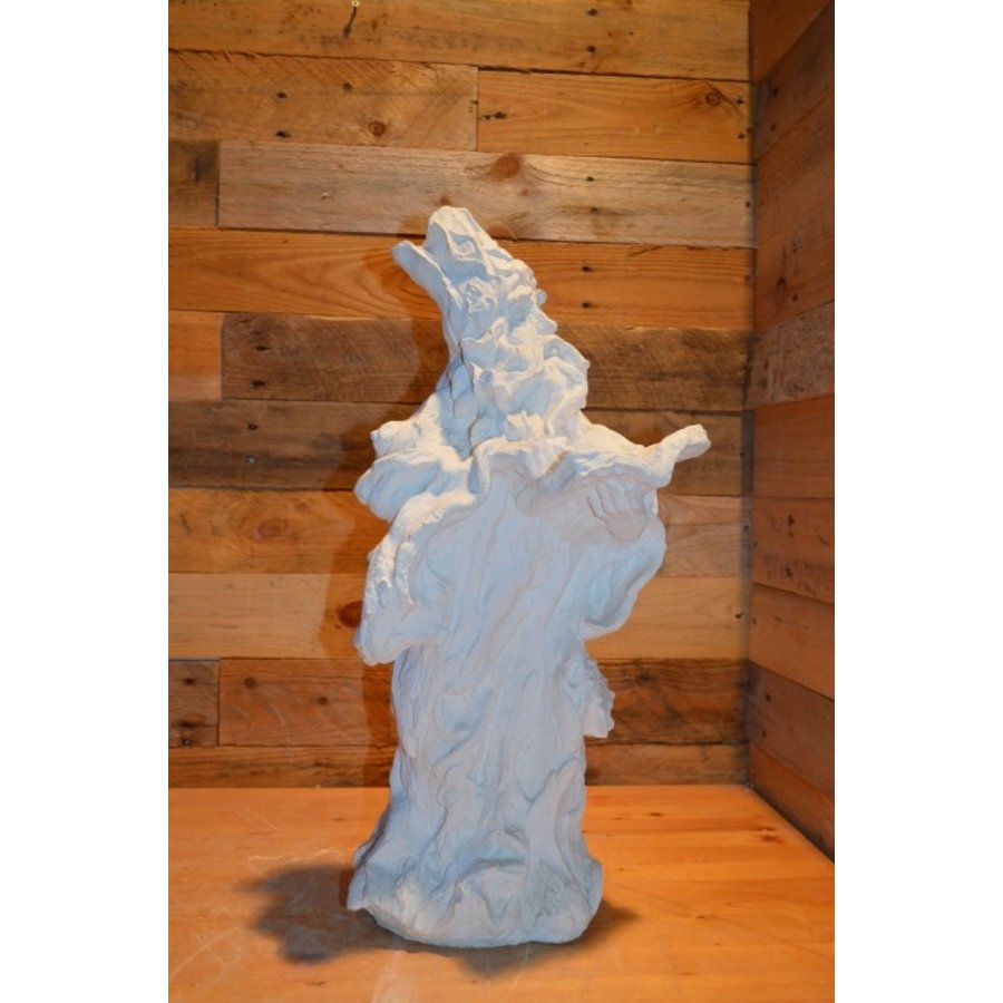 Vadertje Tijd betonnen beeld van een boom- of bosmannetje-3