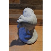 thumb-Betonnen koe die naar rechts kijkt, natuurgetrouw tuinbeeld-4