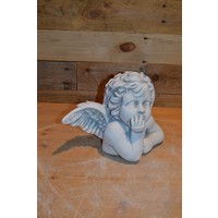 thumb-Lief betonnen beeldje van een denkend engeltje met vleugels-4