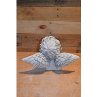 thumb-Lief betonnen beeldje van een denkend engeltje met vleugels-5