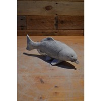 thumb-Kleine betonnen Koi karper – vijverbeeld met slang voor waterdoorvoer-2