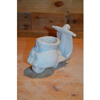 thumb-Betonnen bloembakje in de vorm van een retro scooter-3