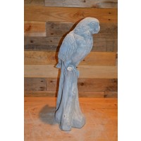 thumb-Betonnen papegaai op boomstronk – decoratiebeeld voor binnen of buiten-4