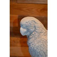 thumb-Betonnen papegaai op boomstronk – decoratiebeeld voor binnen of buiten-6