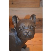 thumb-Franse Bulldog beeld van gietsteen-5