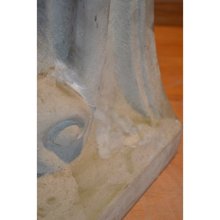 Decoratieve gipsen zuil met engel en gelijmde voet, geschikt voor binnen-5