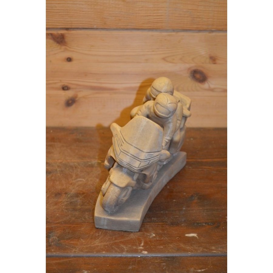 Decoratief kunststof beeldje van een Amerikaanse motor-3