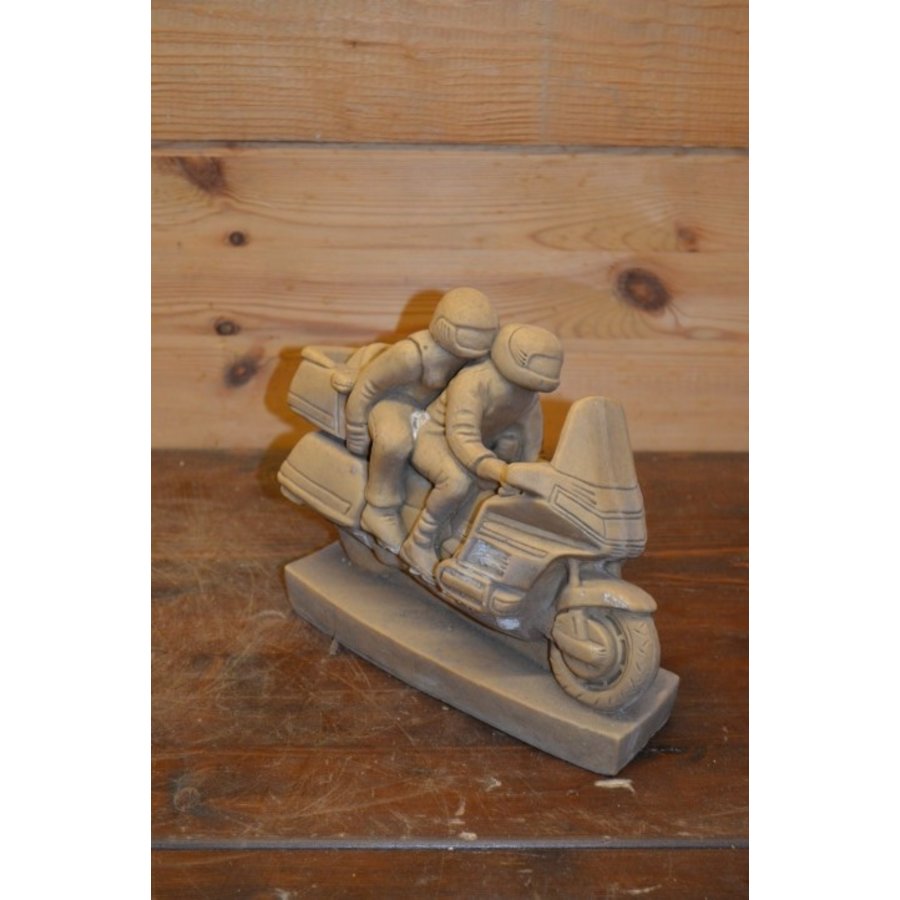 Decoratief kunststof beeldje van een Amerikaanse motor-1