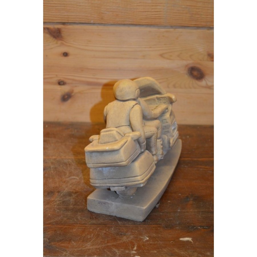 Decoratief kunststof beeldje van een Amerikaanse motor-4