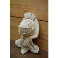 thumb-Ridderlijk wandornament met harnashelm op schild-2