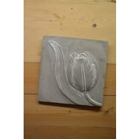 thumb-Tegel met tulp betonnen wandbordje-1