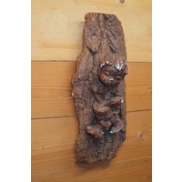 thumb-Vintage Jantje Trommel wandbord van gips-1