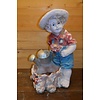 LoodsVol, Tweedehands Vintage jongen met gieter en plantenbak