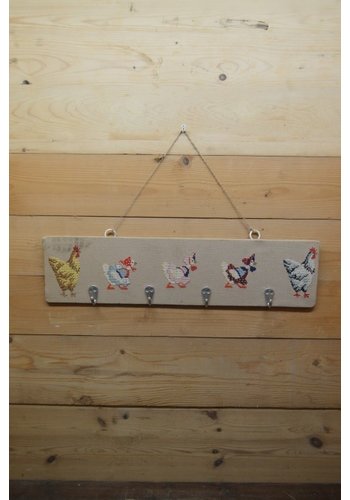 Kapstok voor kinderen geborduurd 