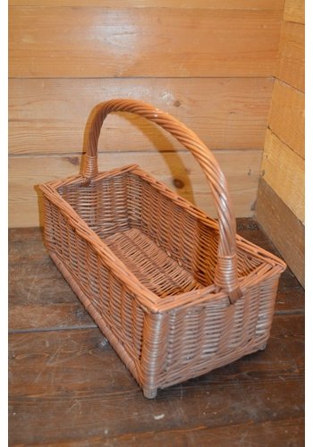 Rechthoekige mand met handgreep 