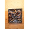 LoodsVol, Tweedehands Houten wandbord met houtsnijwerk Weegschaal