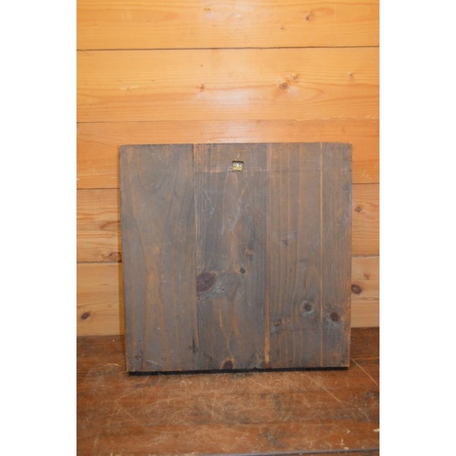 Houten wandbord met houtsnijwerk Weegschaal-4
