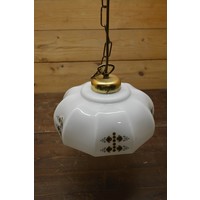 thumb-Ouderwetse glazen plafond lamp met ketting-1
