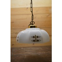 thumb-Ouderwetse glazen plafond lamp met ketting-2