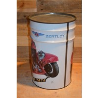 thumb-Vintage Bentley metalen opbergton met logo-3