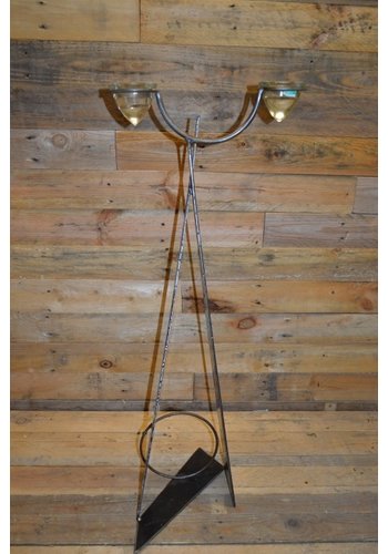 Metalen design kandelaar 