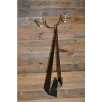 thumb-Metalen design kandelaar met 2 glazen houders-5