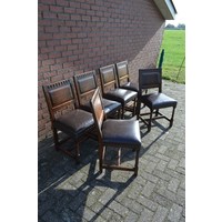 thumb-Eiken eetkamerstoelen set van 6-2