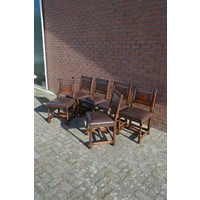 thumb-Eiken eetkamerstoelen set van 6-3