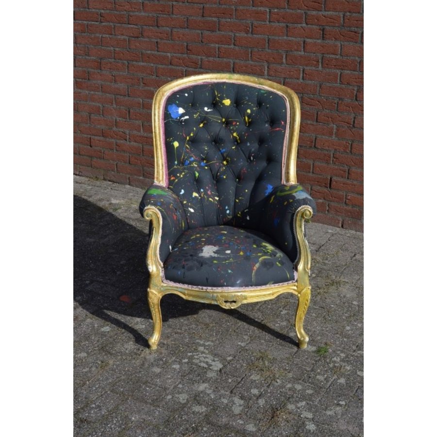 Kunstzinnige barok fauteuil-1