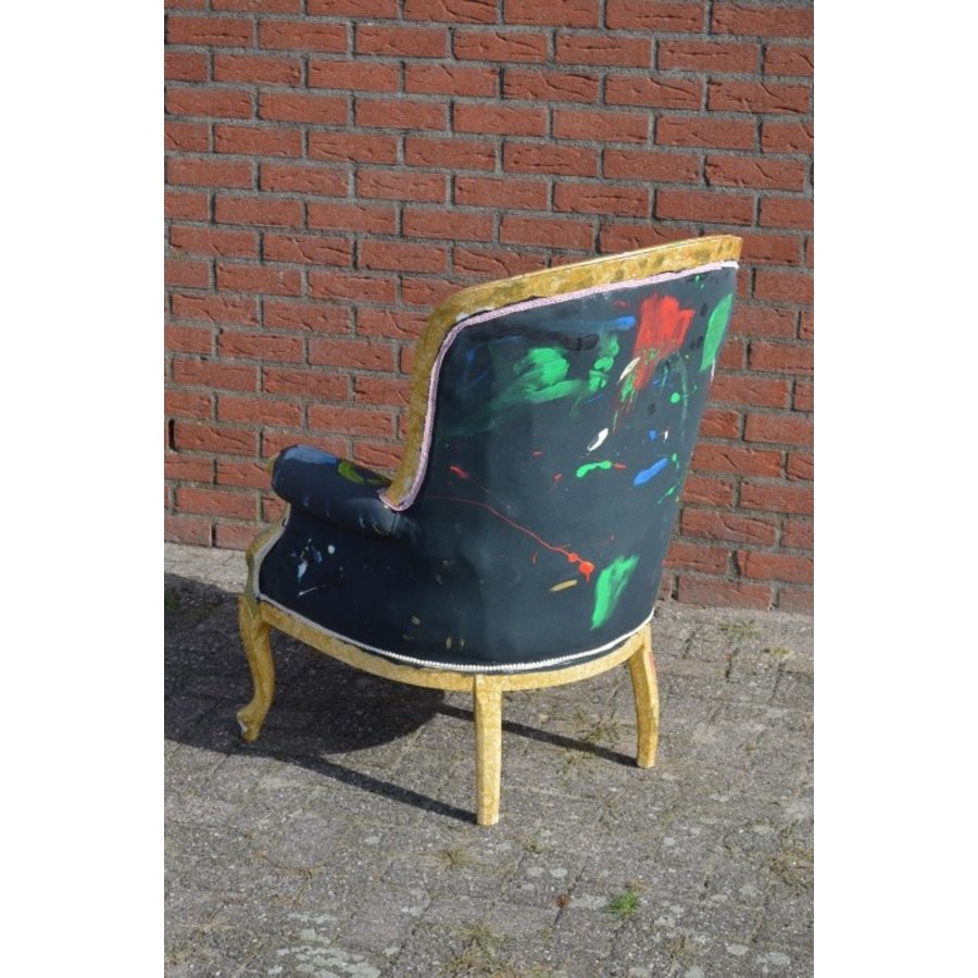 Kunstzinnige barok fauteuil-4