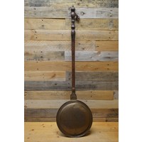 thumb-Antieke koperen beddenpan met sierdeksel-1