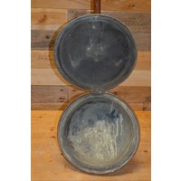 thumb-Antieke koperen beddenpan met sierdeksel-4