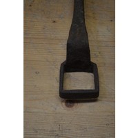 thumb-Antieke handgesmede blok sleutel van metaal-3
