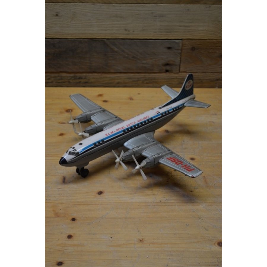 boom Emotie Pittig KLM vliegtuig model │ Lockheed Electra PH-DSF │ Vintage Loodsvol.com -  Loodsvol.com
