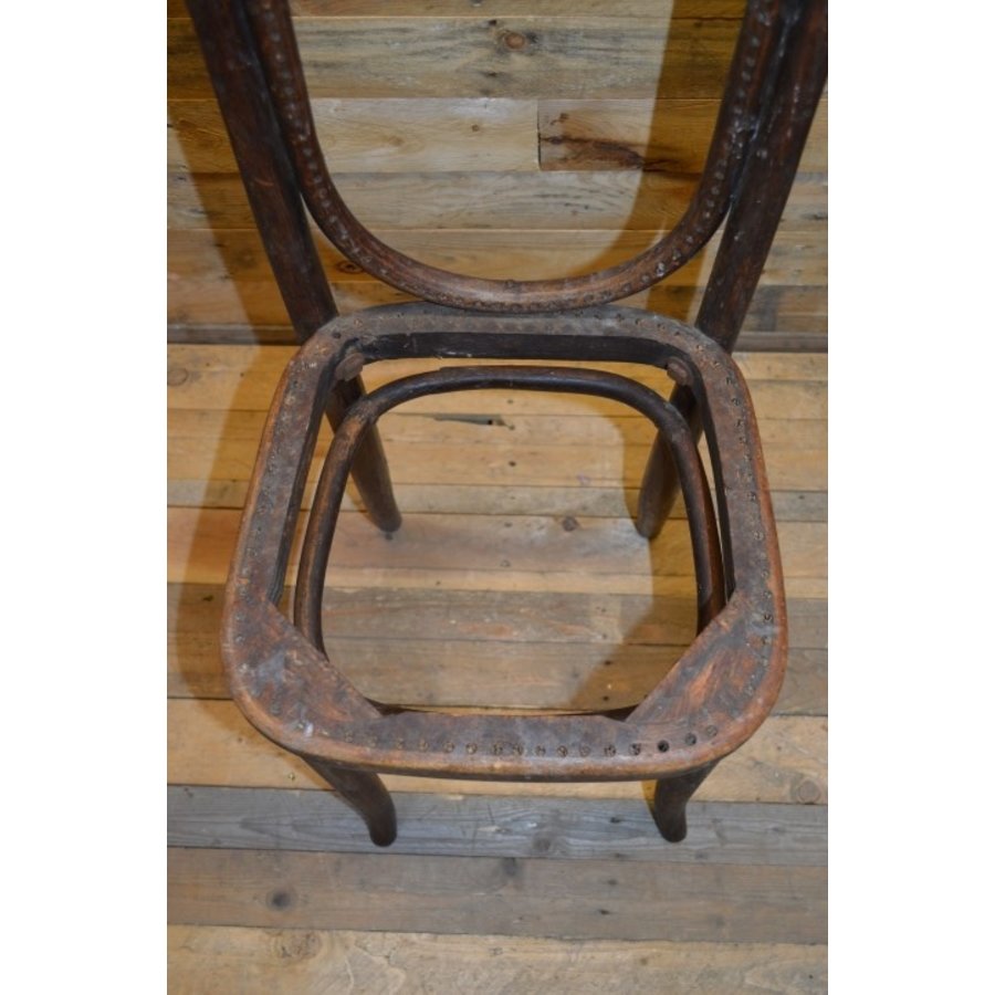 Antieke Thonet hoge stoel 'Lange Jan' circa 1920-2