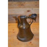 thumb-Antieke koperen waterketel met klepdeksel-5