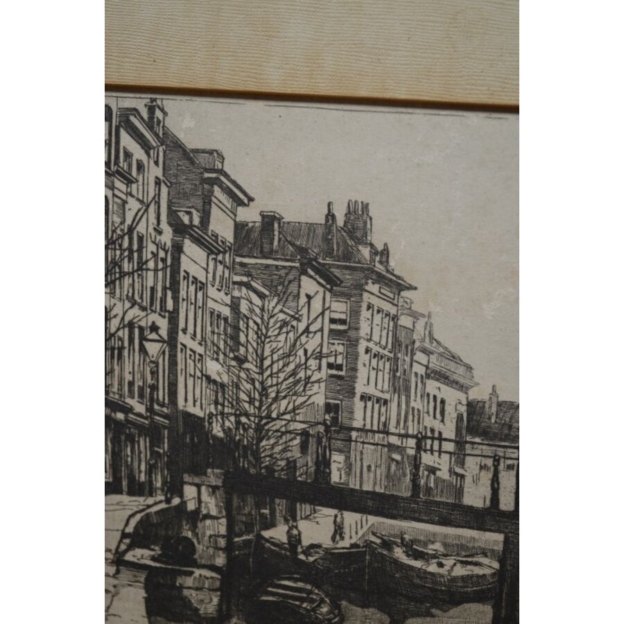 Jan Sirks ets Delftsche Vaart Rotterdam ca. 1910-8