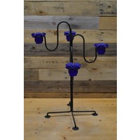 thumb-Metalen waxinelichthouder met 4 glaasjes-4