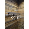 LoodsVol, Tweedehands Industriële Hermeta aluminium wandkapstok