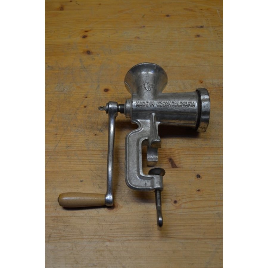 Handmatige vleesmolen met tafelklem-3