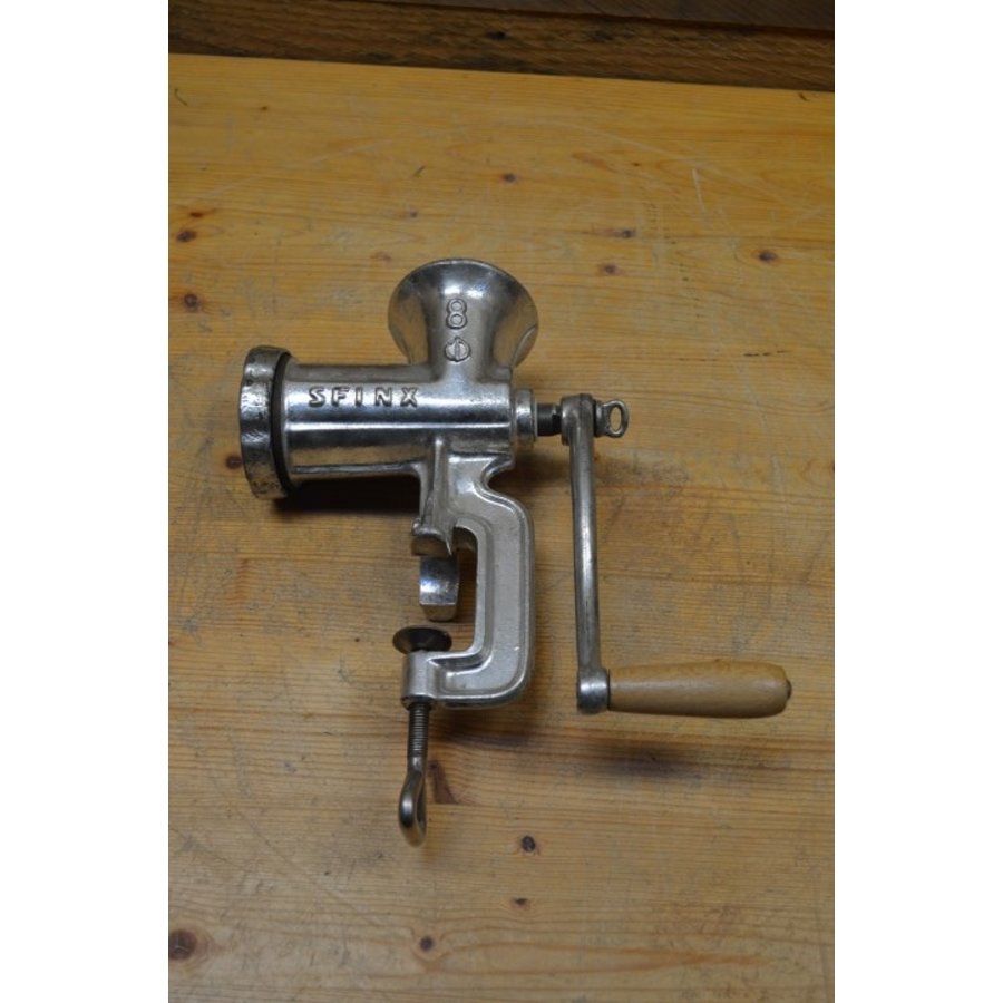 Handmatige vleesmolen met tafelklem-5