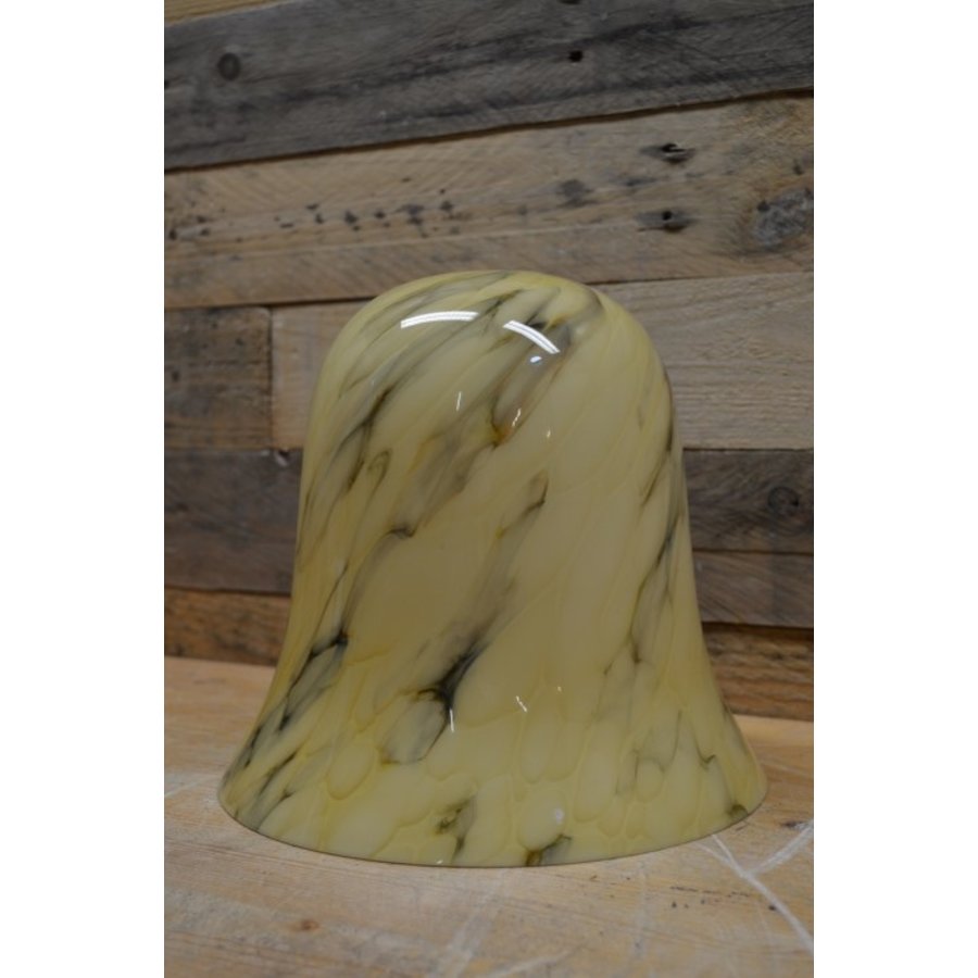Art Deco gemarmerd kelkglas voor hanglamp-2